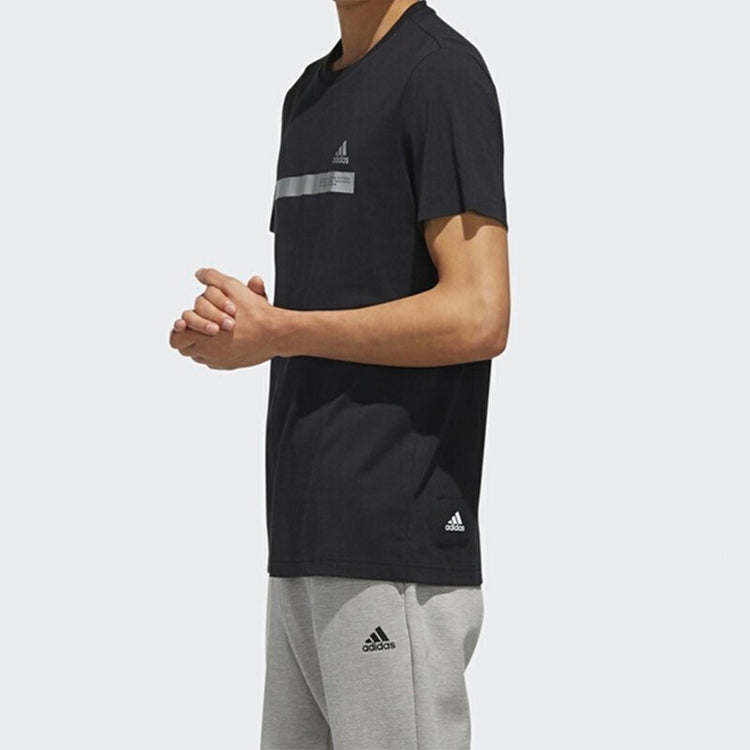 adidas TEE TAPE Sports Short Sleeve Black DZ2214