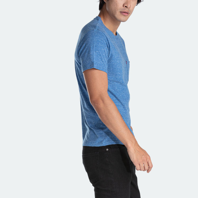 Men's Levis Casual Round Neck Short Sleeve Blue T-Shirt 19342-0127