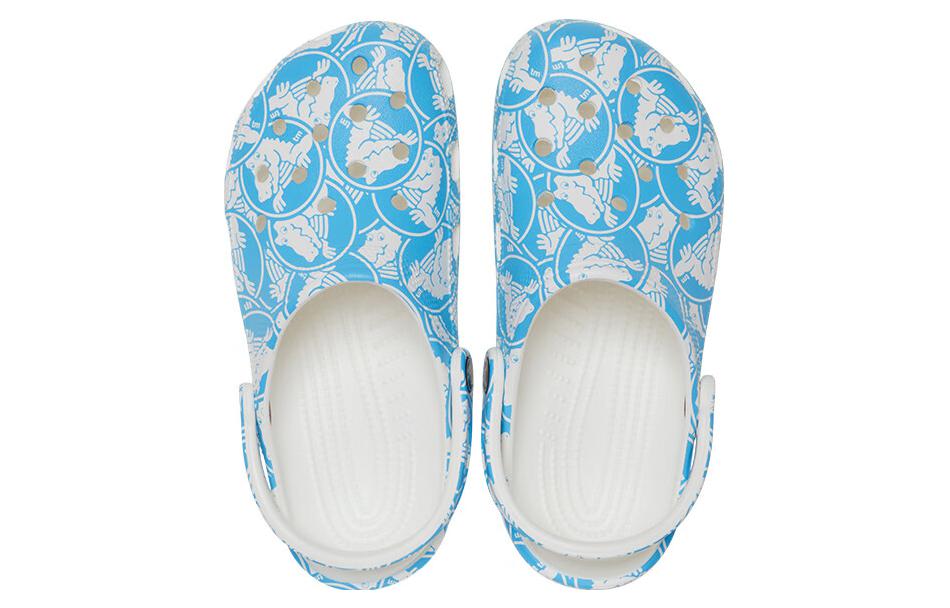 Crocs Classic Duke Print Clogs 'Blue White' 210003-4OX