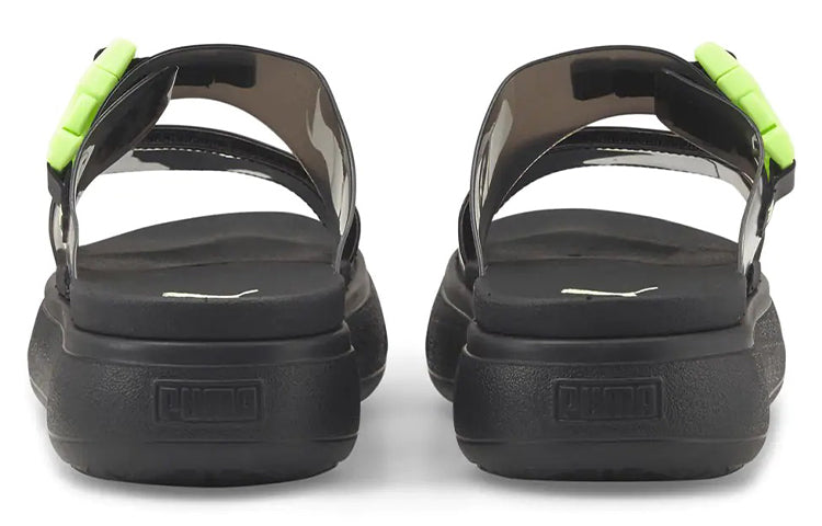 (WMNS) PUMA Suede Mayu Pop Sandal 'Black Fizzy Light' 384433-01
