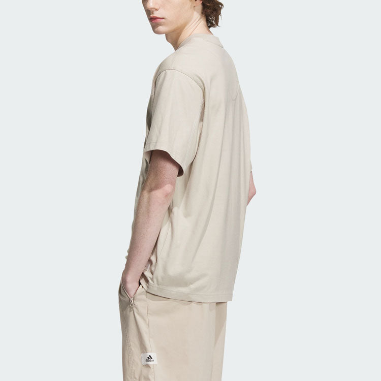 adidas Sportswear Lounge Graphic T-Shirts 'Beige' IP4978