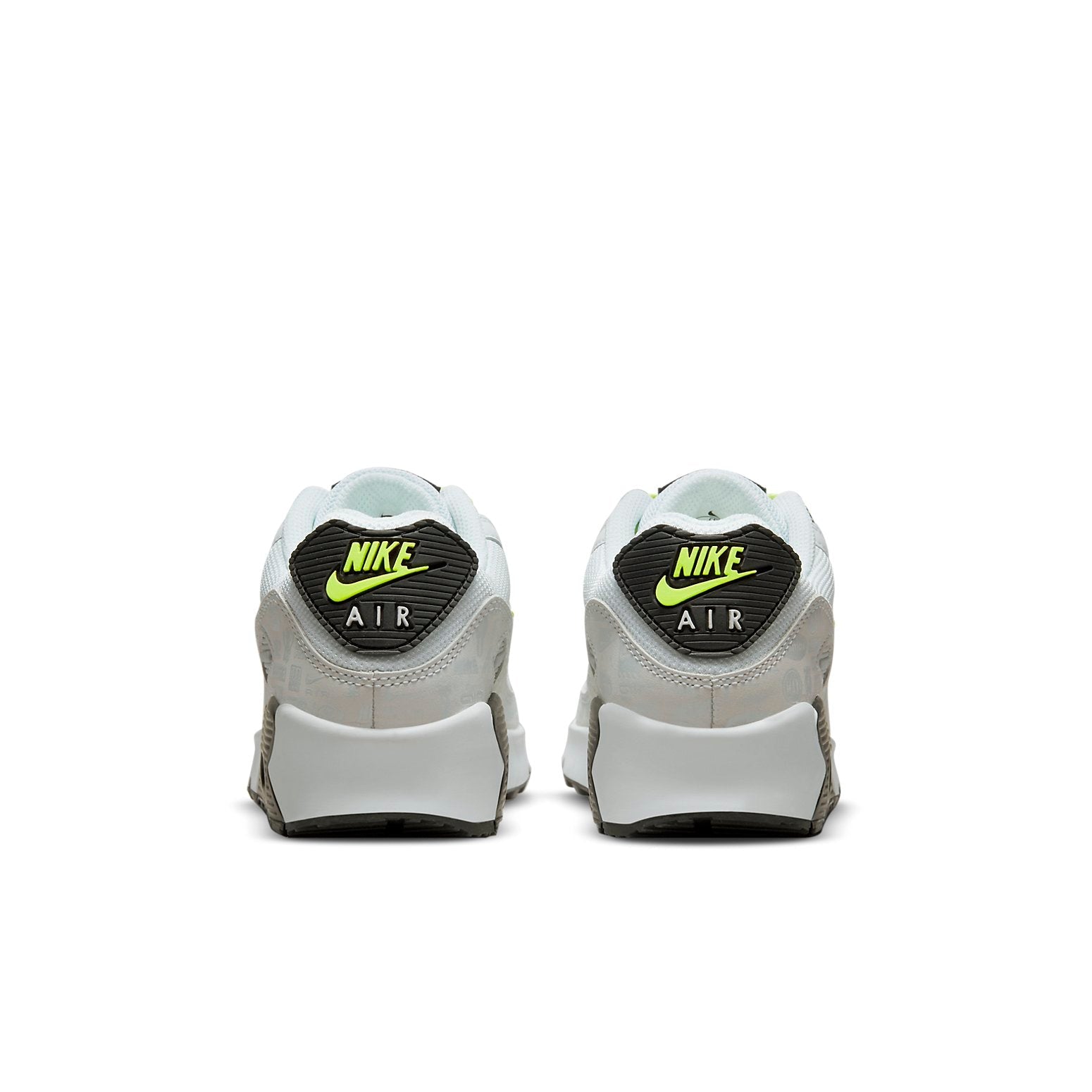 (GS) Nike Air Max 90 Leather 'White Volt' CD6864-112