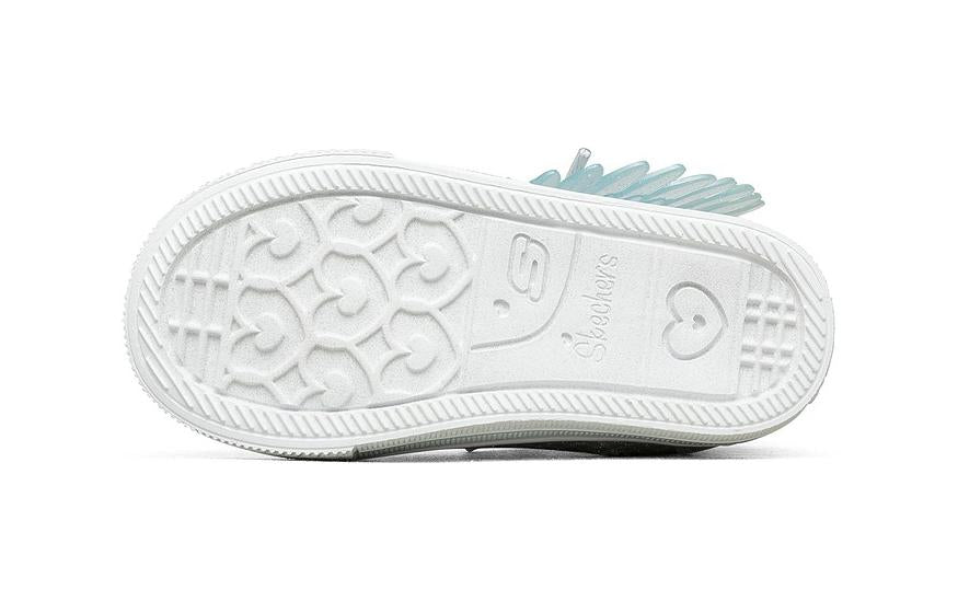 (PS) Skechers Shuffle Lites 'Grey White' 314918NG-SLPK
