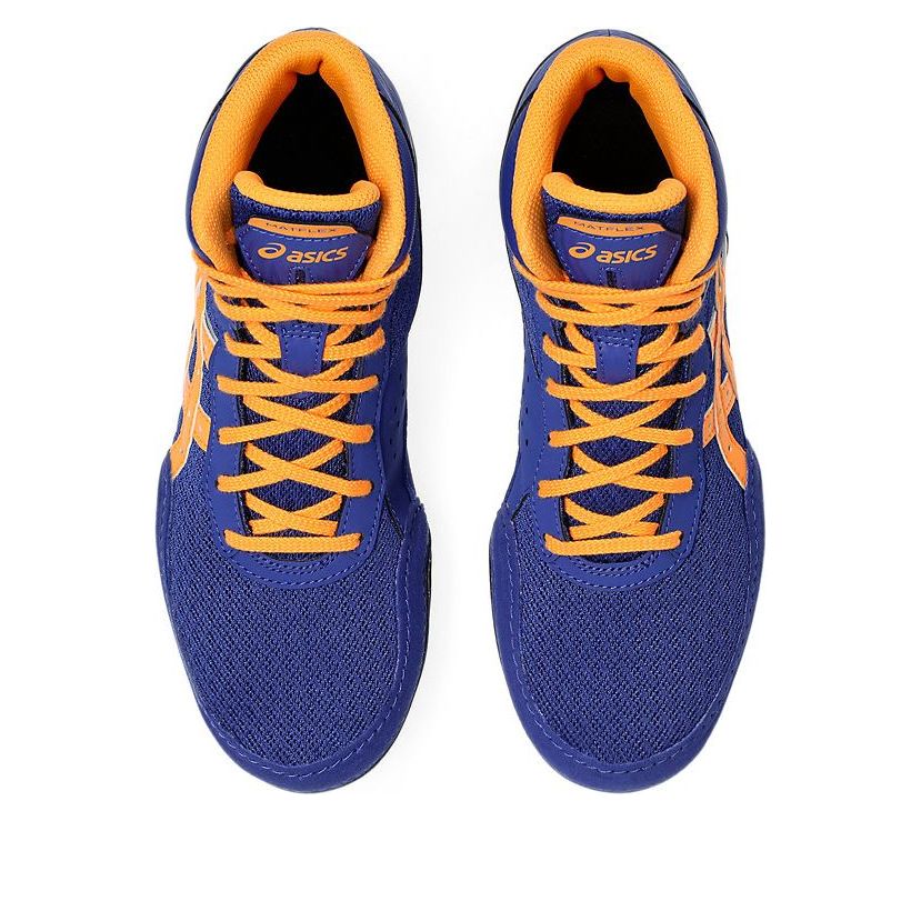 (GS) ASICS Matflex 7 'Dark Cobalt Orange Pop' 1084A011-400