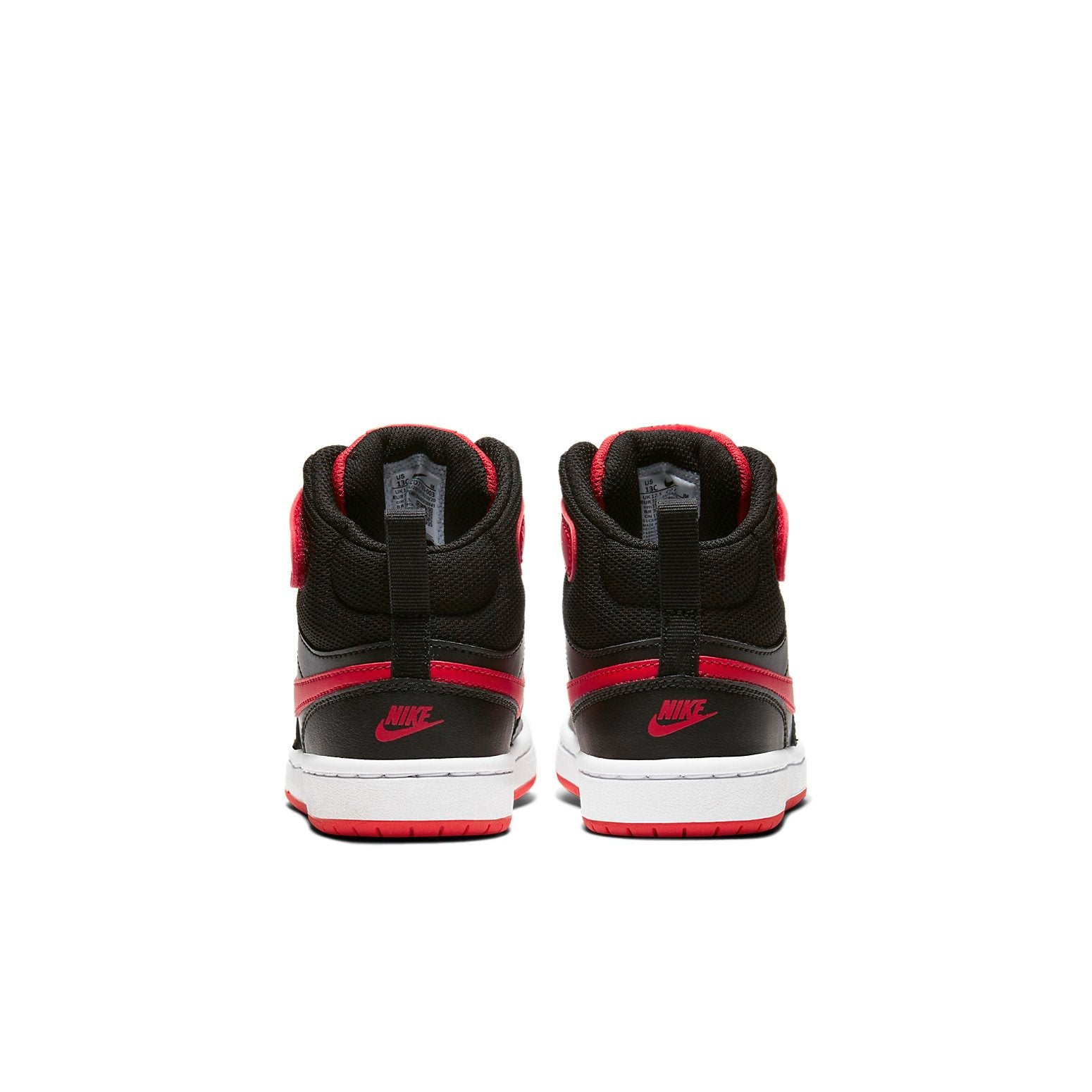 (PS) Nike Court Borough Mid 2Velcro 'Bred' CD7783-003