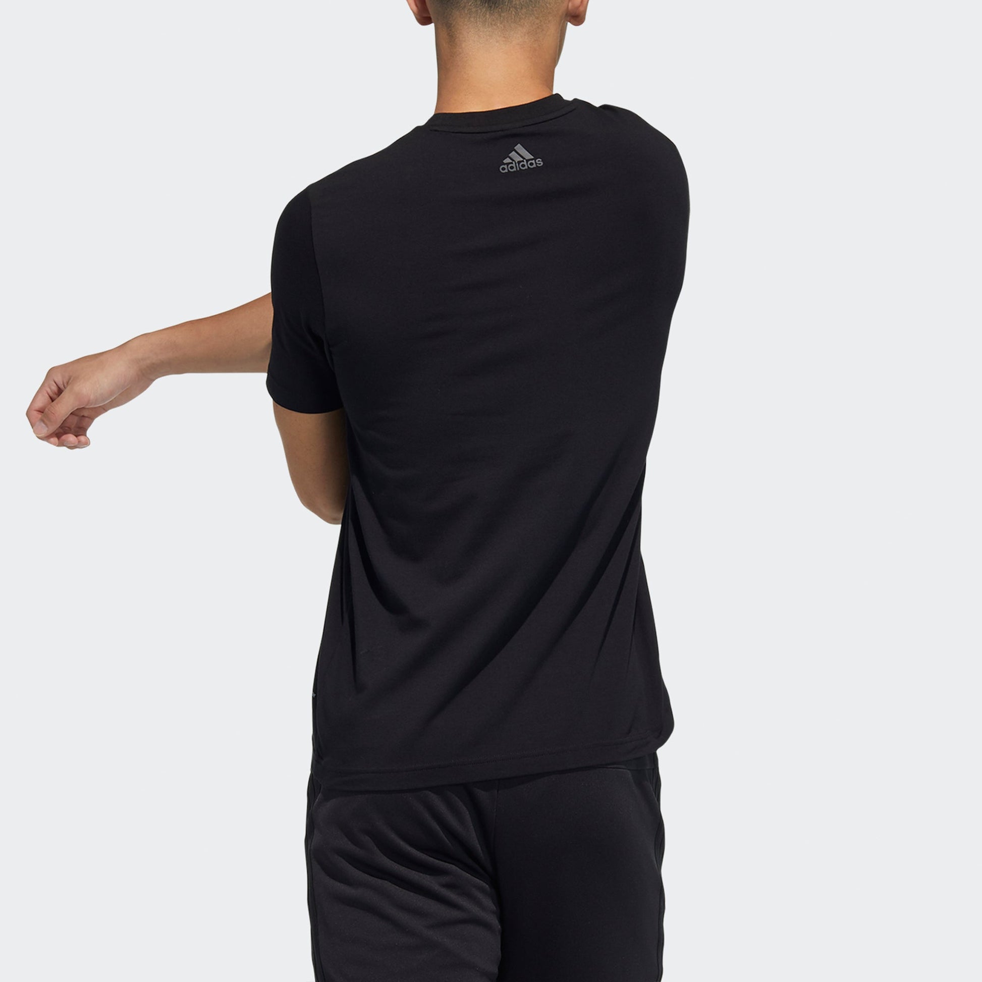 adidas China Tee Casual Sports Round Neck Short Sleeve Couple Style Black GP1861