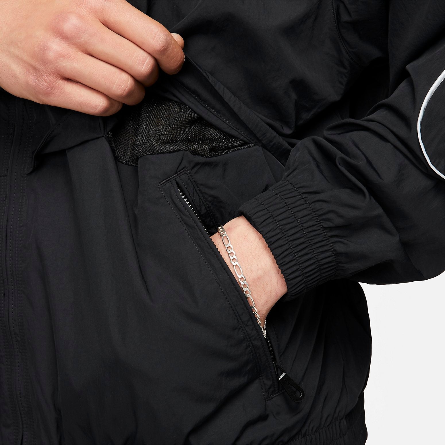 Nike Solo Swoosh Woven Track Jackets 'Black' FB8622-010