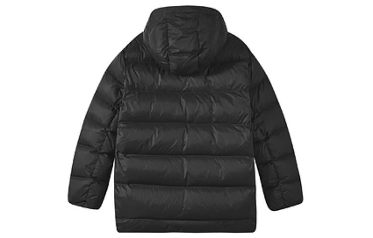 Skechers Letter Printed Mid Down Jacket 'Black Blue' L422M096