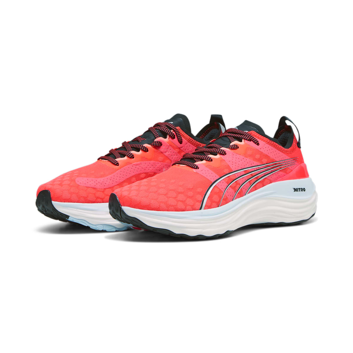 (WMNS) PUMA ForeverRun Nitro 'Fire Orchid Silver' 377758-09