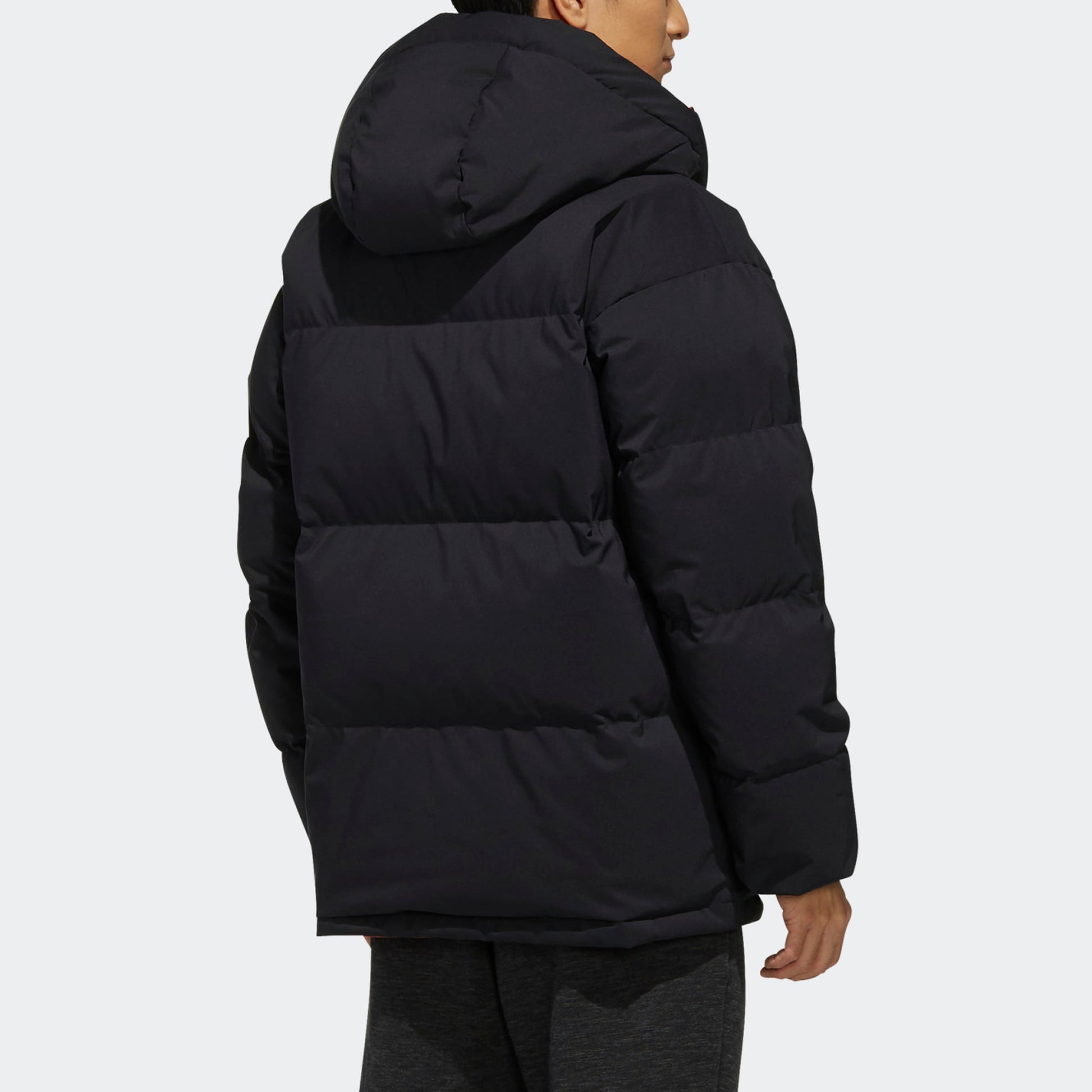 adidas Rev 3st Down Ho Stay Warm Reversible Outdoor hooded down Jacket Black EH4011