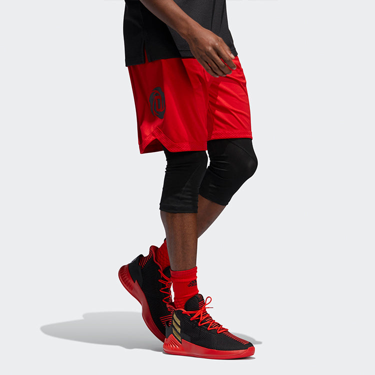 adidas Rose Short Training Gym Sports Basketball Shorts Red DZ0847