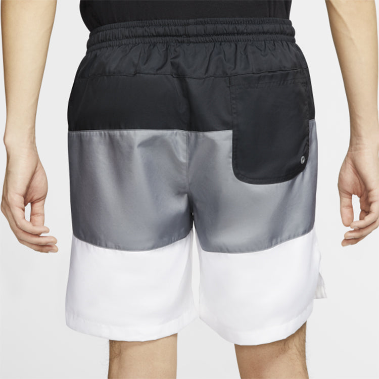 Nike Sportswear City Edition Multicolor Woven Breathable Casual Shorts Black White Gray CJ4488-010