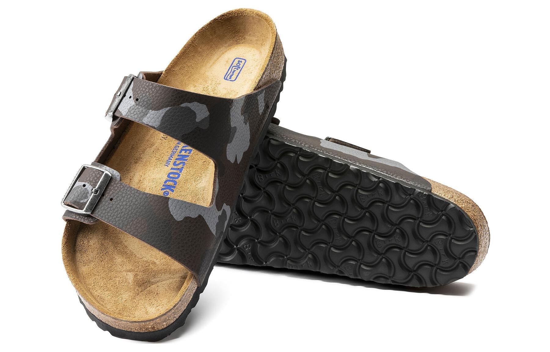 Birkenstock Arizona Soft Footbed Slide Sandals 'Camo Brown' 1013015