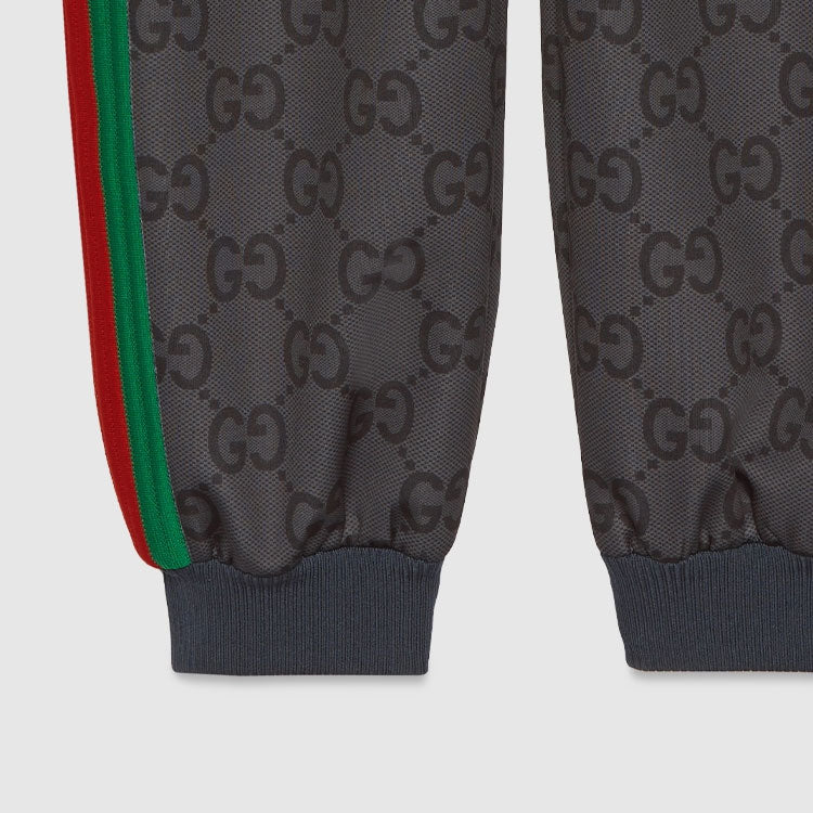Gucci Jumbo GG Jogging Pant With Web 'Grey Dark Grey' 715192-XJF52-1155