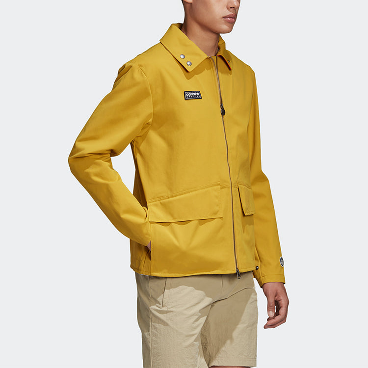 adidas originals Holbeck Casual Sports Jacket Yellow FR9281