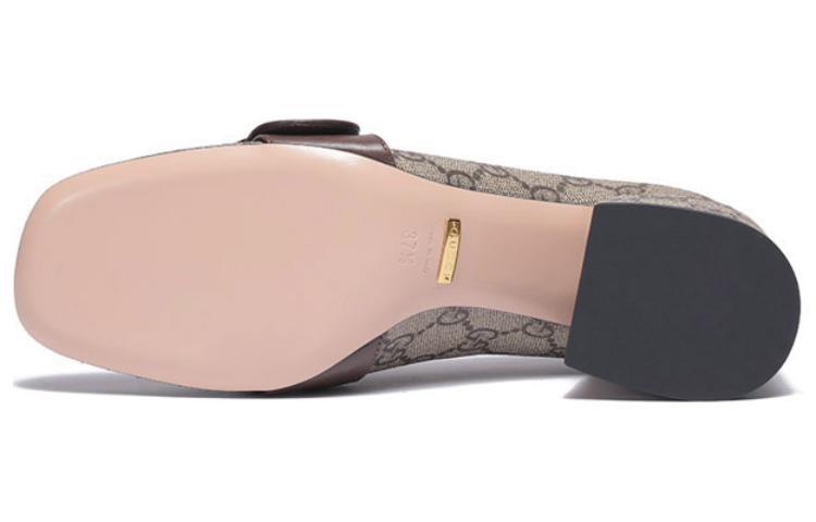 (WMNS) Gucci Blondie pump GG Supreme canvas 'Beige Ebony' 701711-9I650-9769