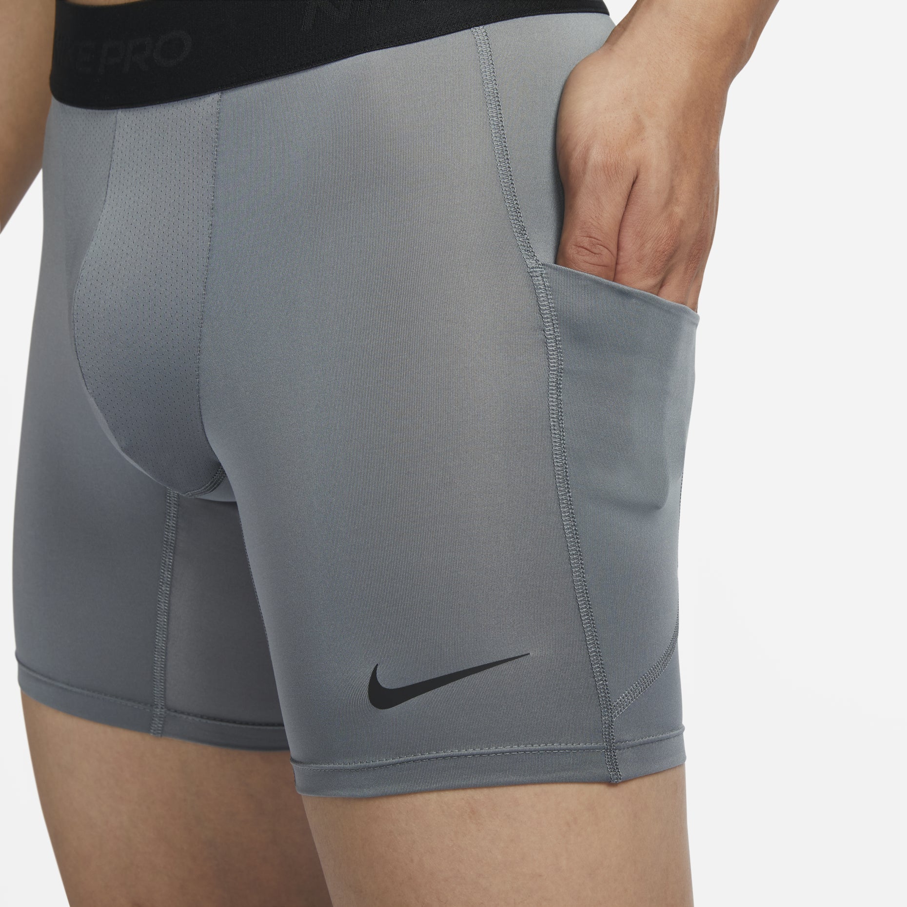 Nike Pro Dri-FIT Fitness Shorts 'Grey' FB7959-084