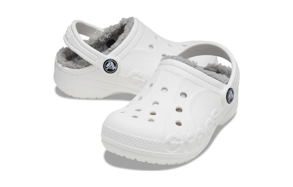 (PS) Crocs Classic Baya Lined Clog 'White Grey' 207500-11H