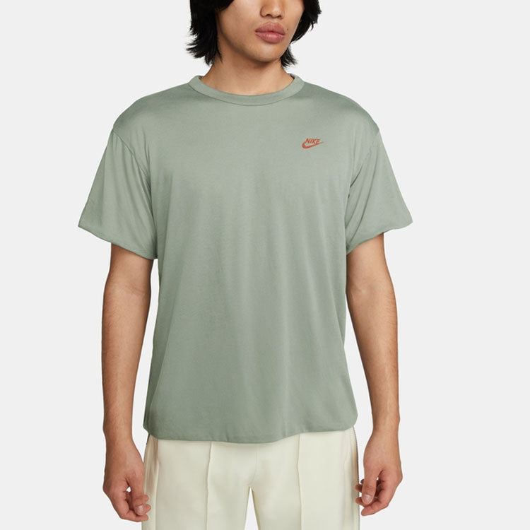Men's Nike Logo Reversible Casual Round Neck Short Sleeve Gray T-Shirt DQ4248-073