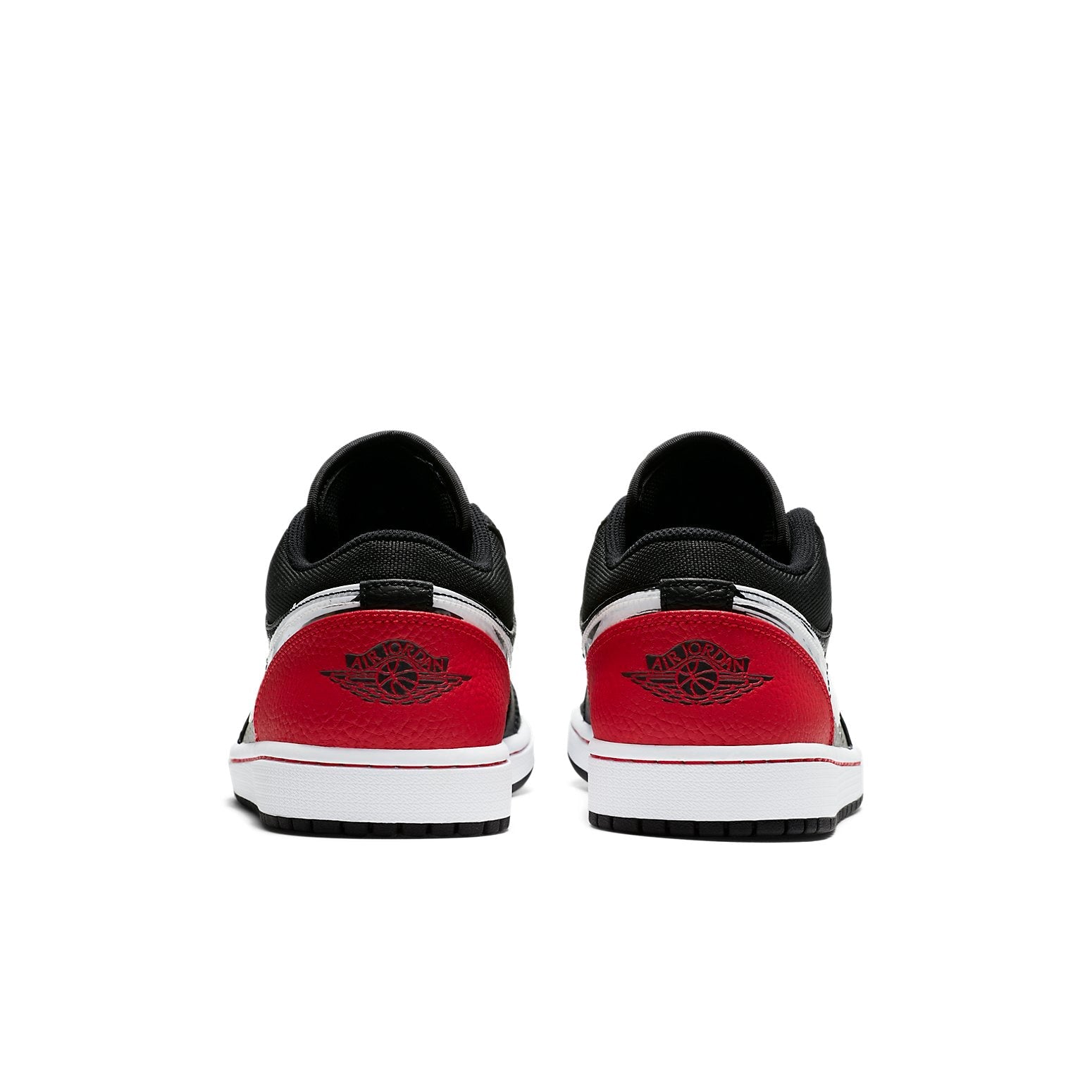 Air Jordan 1 Low 'Brushstroke Swoosh - Black Red' DA4659-001