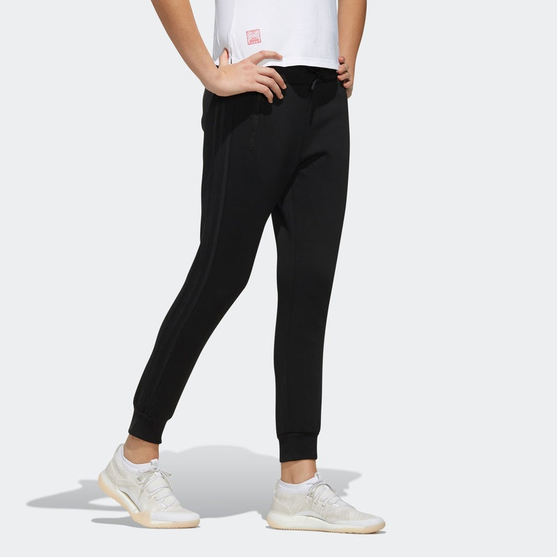 (WMNS) adidas Training Knitted Pants Asia Sizing 'Black' EH3893