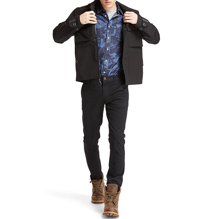 Men's Timberland Reflective Cargo Multiple Pockets Jacket Black A29VP001