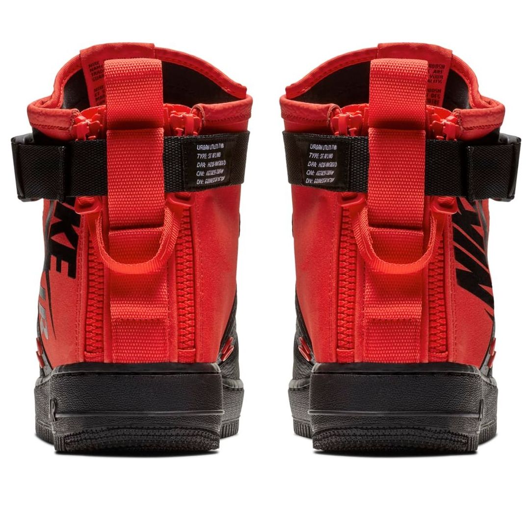 Nike SF Air Force 1 Mid 'Habanero Red Black' 917753-601
