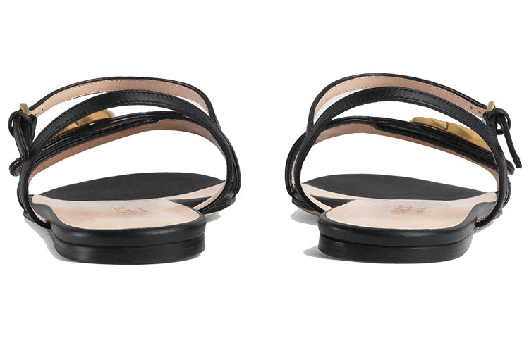 (WMNS) Gucci G Sandals 'Black' 524631-A3N00-1000