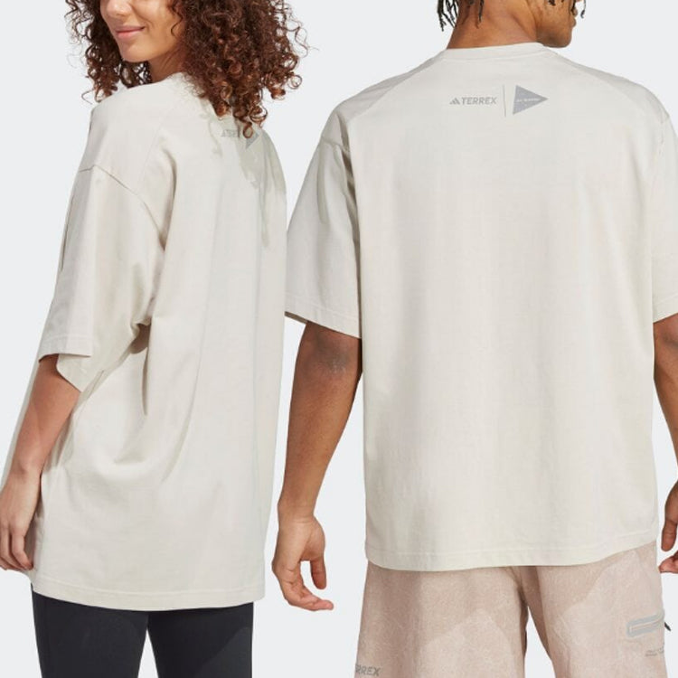 adidas TERREX x and wander Graphic T-Shirt 'Beige' HR7141