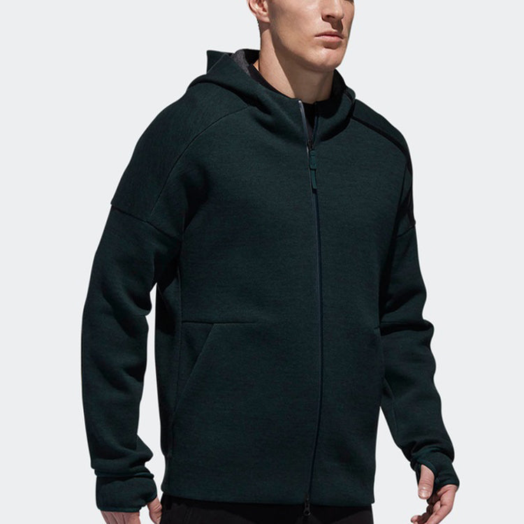 adidas Sports Knit Jacket Dark Green DY5782