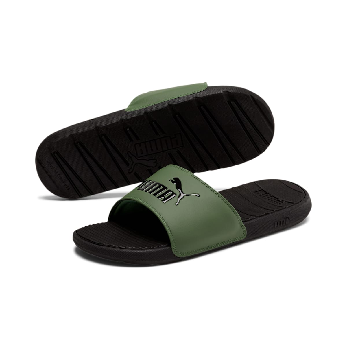 PUMA Cool Cat Slides 'Black Olivine' 371023-10