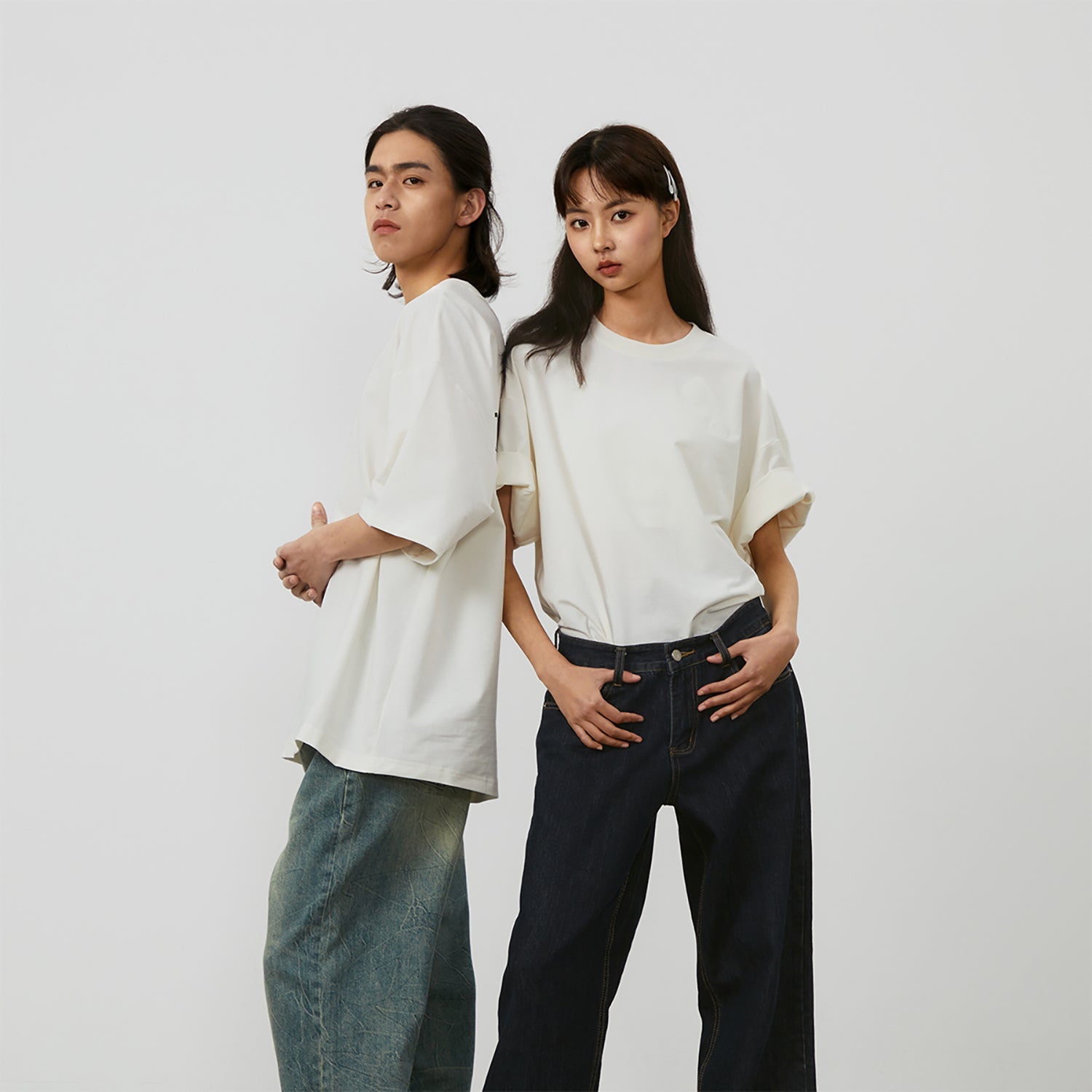 New Balance Linear Heritage Brushed Back Jersey Oversized T-Shirt Asia Sizing 'White' AMT42335-CIC