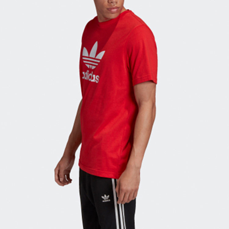Men's adidas originals Logo Short Sleeve Red T-Shirt FM3791