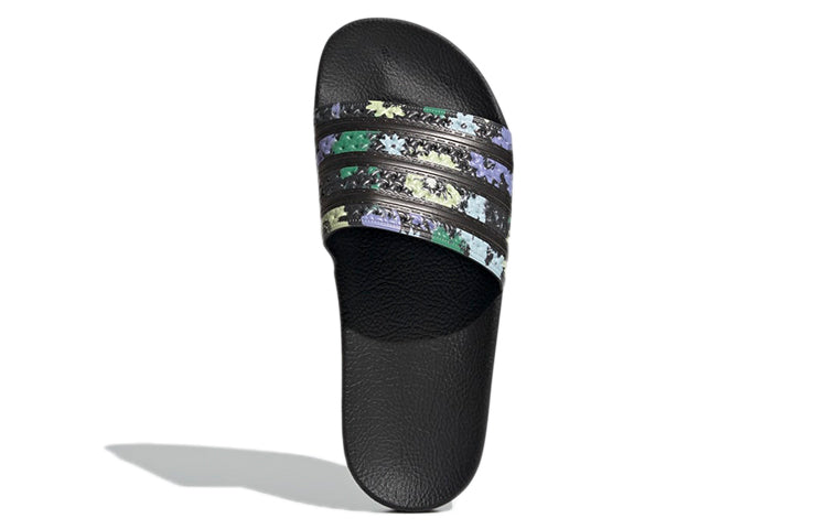 (WMNS) adidas Adilette Slide 'Black Floral' H00141