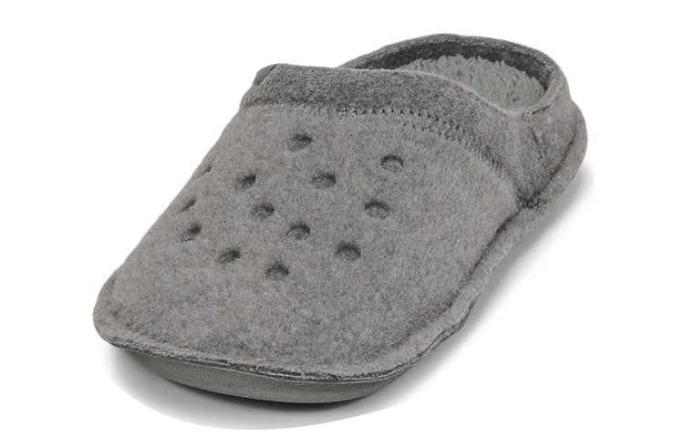 Crocs Classic Slipper Casual Thicken Stay Warm Shoe Unisex Gray 203600-00Q