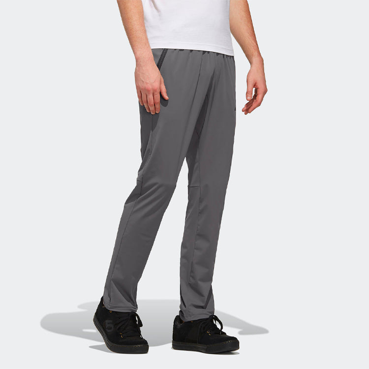 Men's adidas Xplr Stretch Pt Logo Pattern Loose Straight Sports Pants/Trousers/Joggers Gray EH5015