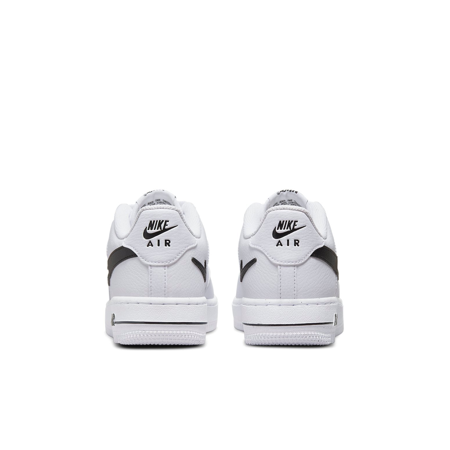 (GS) Nike Air Force 1 '07 'Cut Out Swoosh - White Black' DR7889-100