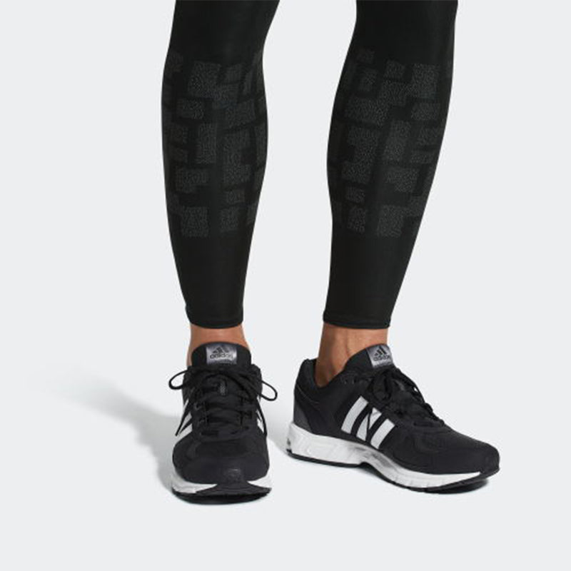 adidas Equipment 10 Wear-resistant Shock Absorption Low Tops Sports Black White DA9375
