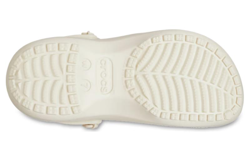 (WMNS) Crocs Classic Platform Chain Clogs 'Bone' 209022-2Y2
