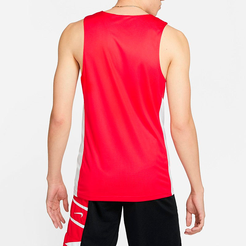 Nike M Nk Tank Reversible Breathable Sports Vest Red 867766-658