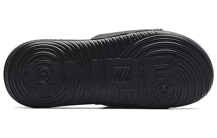 (WMNS) Under Armour Ansa Graphic Slide 'Black Quirky Lime' 3024436-008