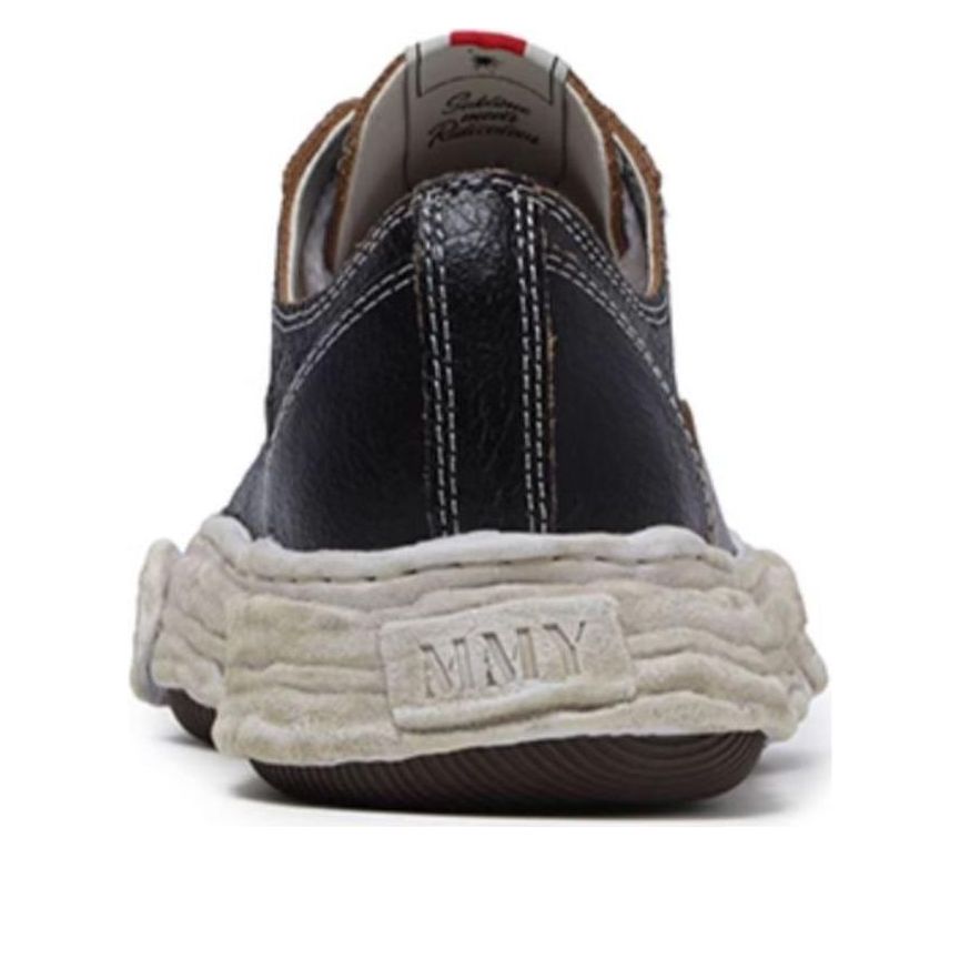 Maison MIHARA YASUHIRO Peterson23 OG Sole Cracking Leather Low 'Black' A12FW708-BLACK