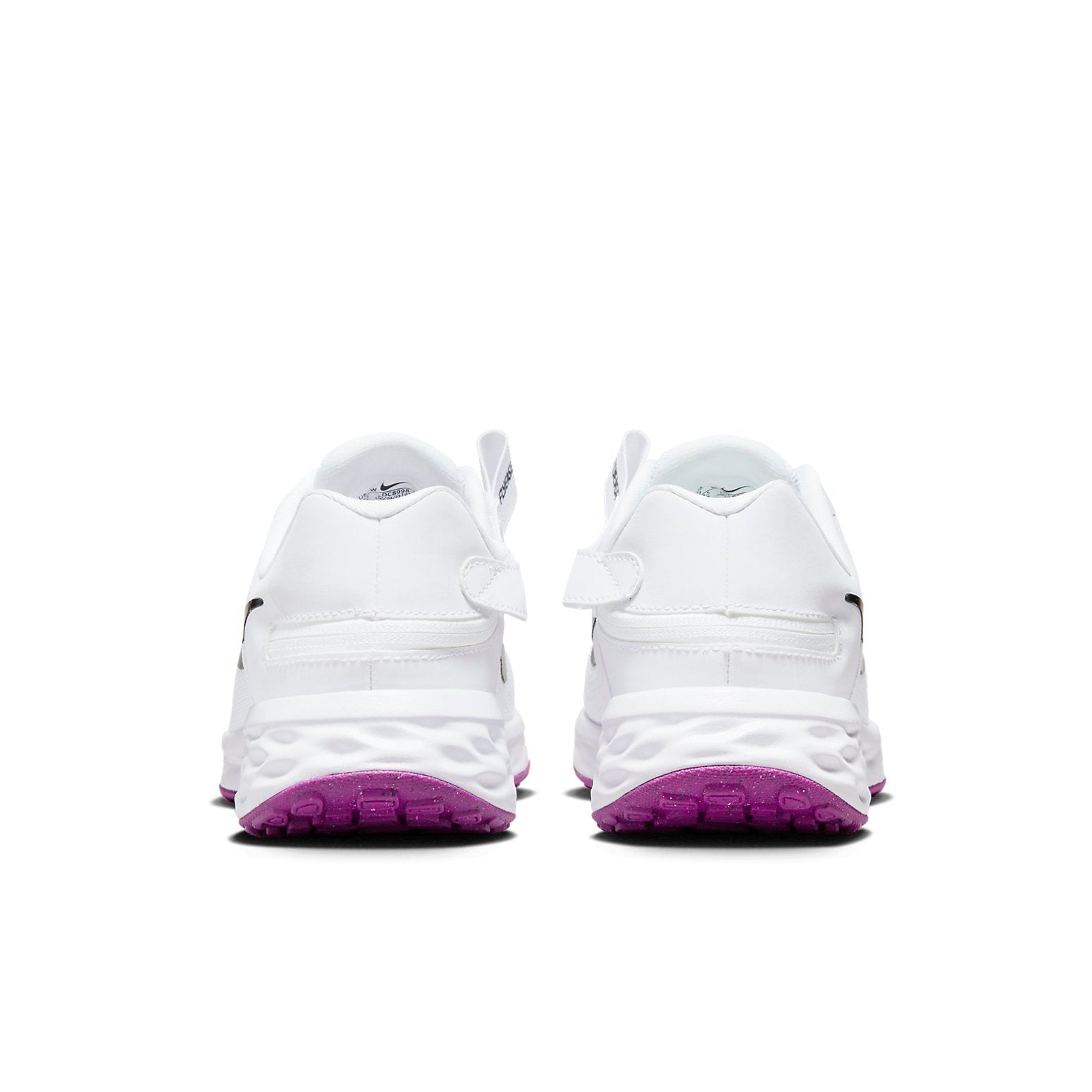 (WMNS) Nike Revolution 6 FlyEase Next Nature 'White Black Purple' DC8998-101