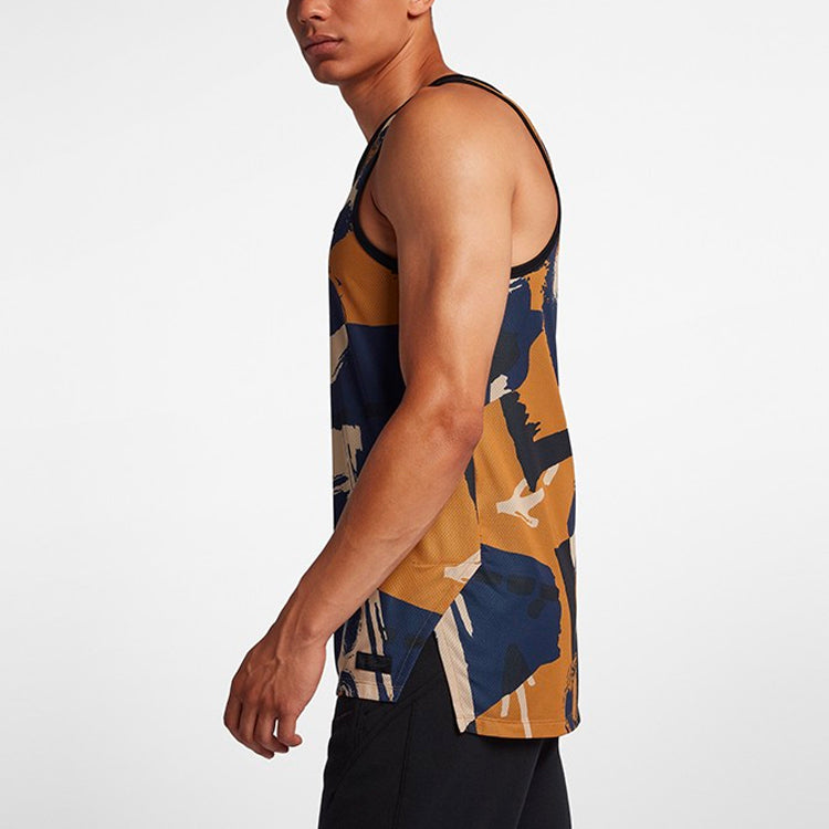 Nike KD Durant Men's Basketball Sports Casual Vest Men's Blue/Yellow 926265-410