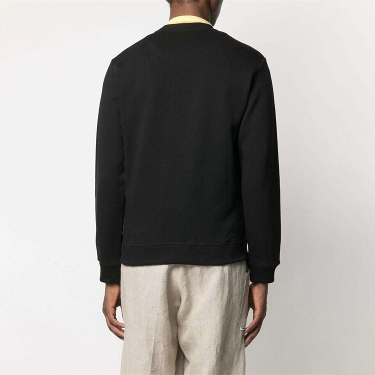 Men's KENZO SS21 TIGER Pattern Round Neck Pullover Black FB55SW1204MP-99