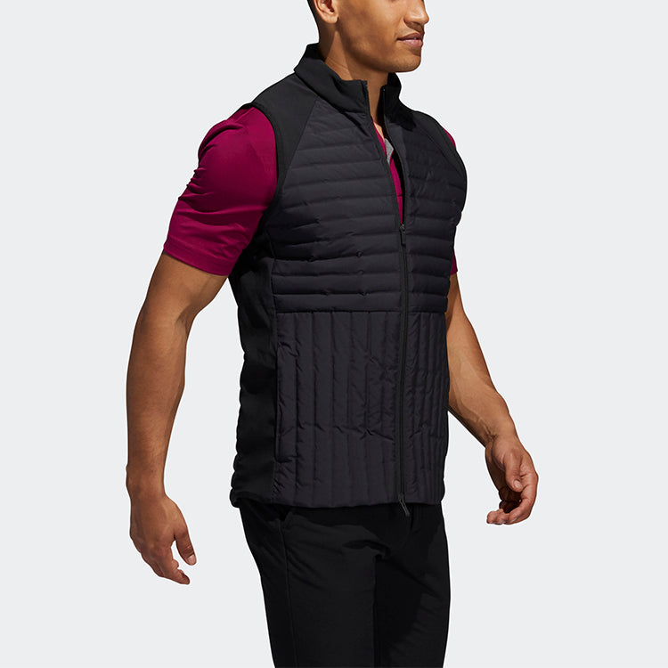 adidas Frstgrd Vest Golf Sports Training Stand Collar Down Vest Black FQ8461