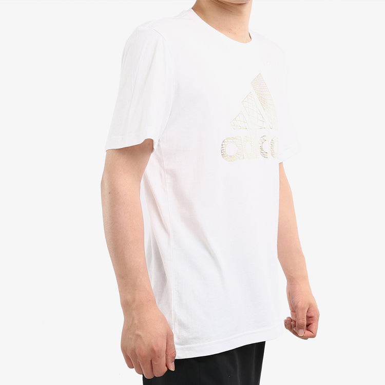 adidas Athleisure Casual Sports Round Neck Short Sleeve White ED7260