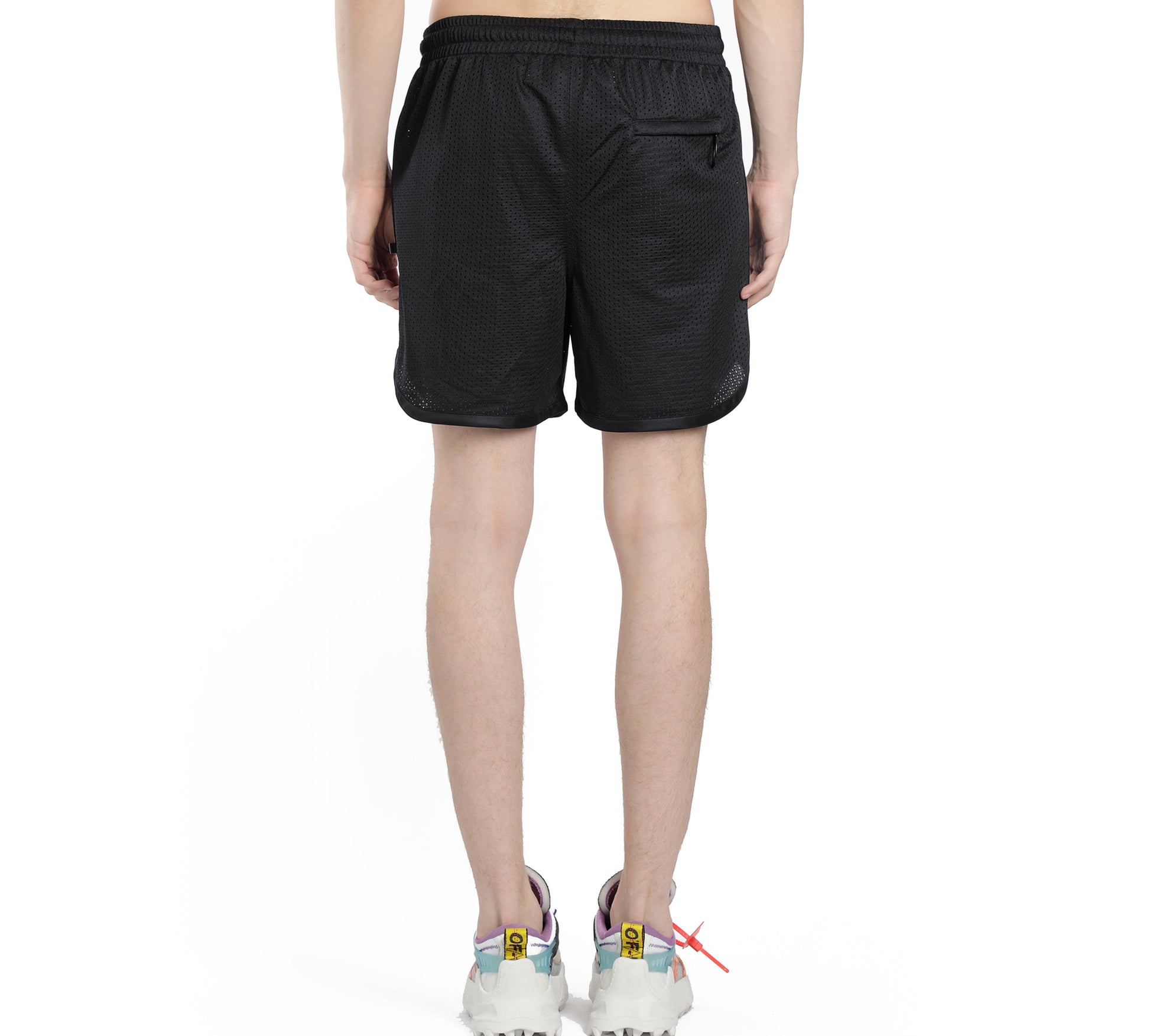 Off-White Caravaggio Arrow Mesh Track Shorts Black OMCI005S201010041088