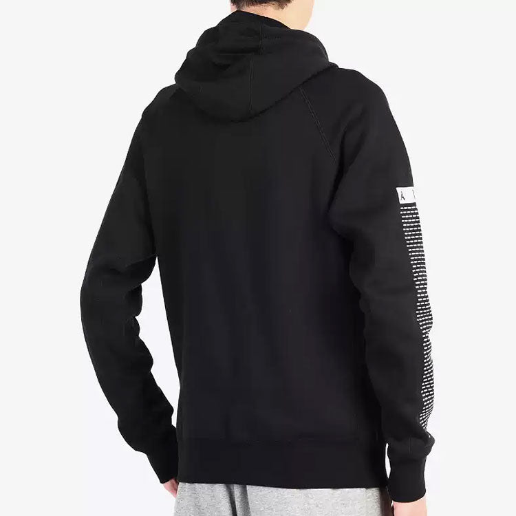 Men's Air Jordan Numeric Printing Zipper Sports Jacket Black 872855-010