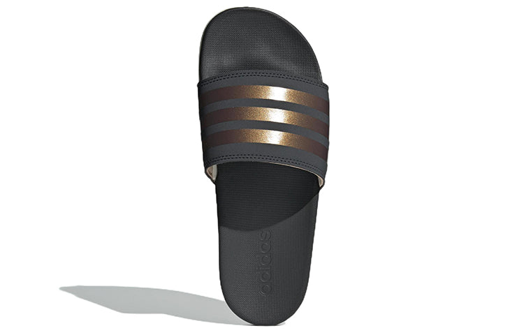 (WMNS) adidas Adilette Comfort Slides 'Stripes Shimmer - Copper Metallic' F97200